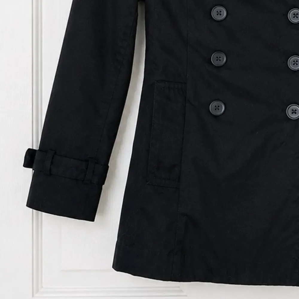 Banana Republic Double-Breasted Trench Coat Size XXS Petite